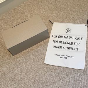 Golden Goose shoe box and one dust cover